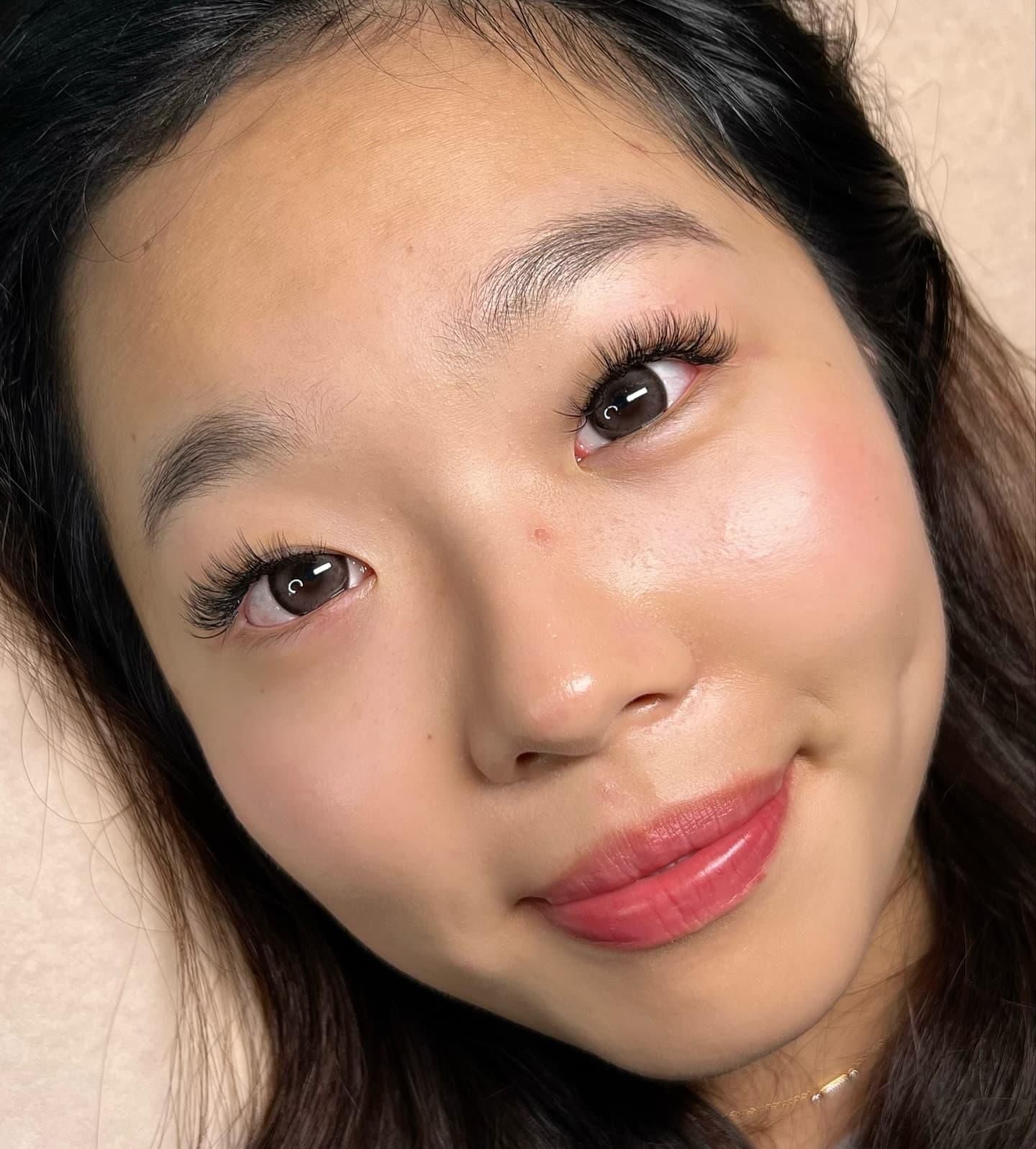 Brow tint and lamination result